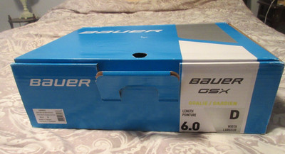 BNIB Youth Men s Intermediate Bauer Supreme GSX Ice Hockey Goalie Skates  6.0(D)