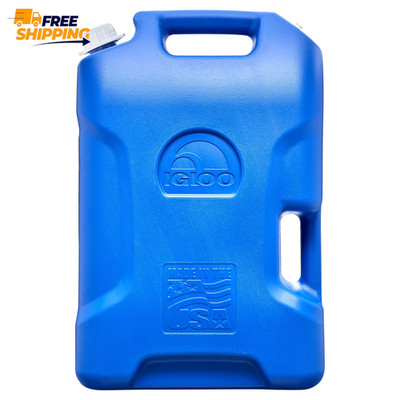 (2 Pack)  6 Gallon Camping Water Storage Container, Blue   