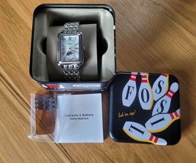 FOSSIL Damenuhr RAQUEL ES5400 UVP 259  29mm Sun Moon Neuwertig mit OVP Uhrenbox