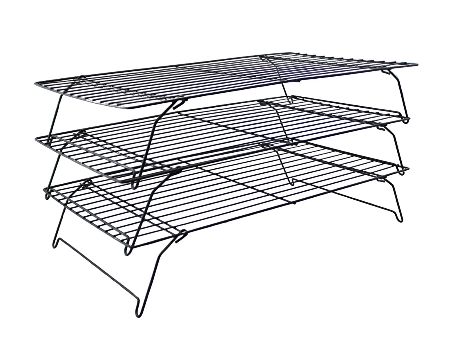 3 Tier Stackable Cooling Rack for Baking – 15.75" x 10" Carbon Steel Wire Coo...
Opens in a new wind
