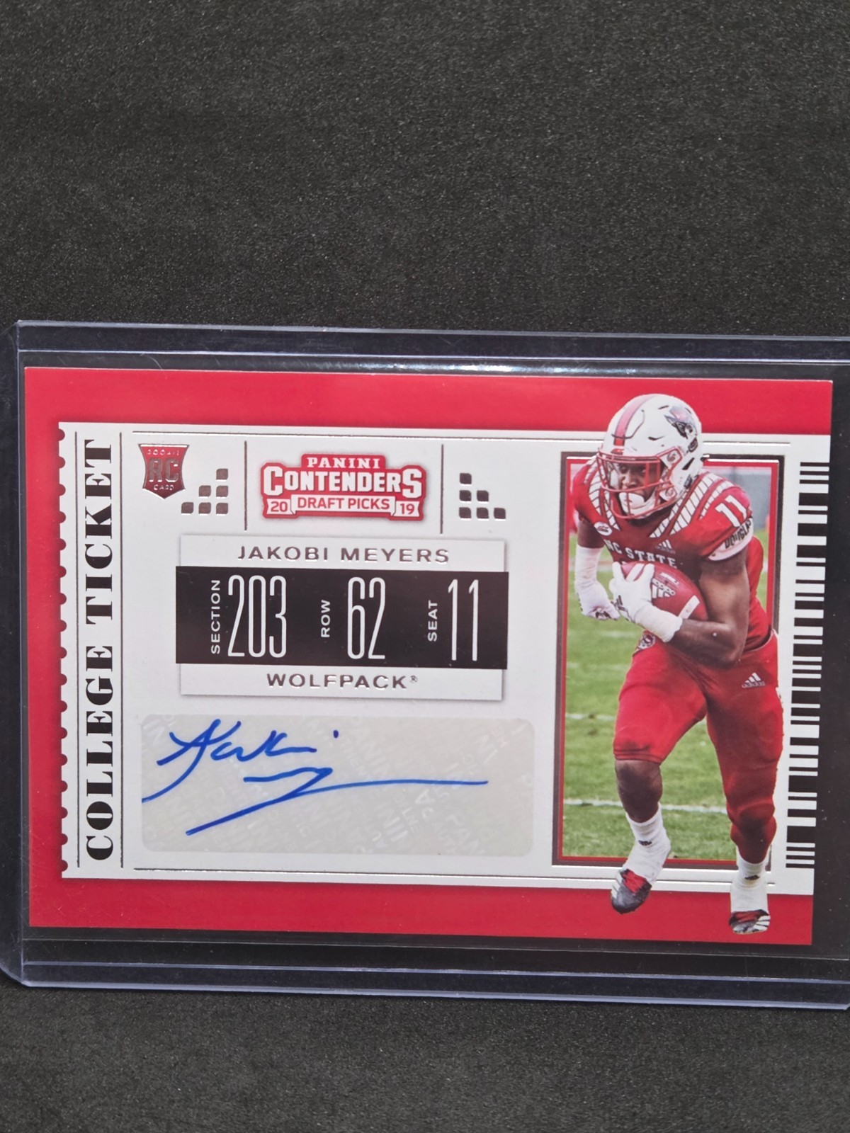 2019 Panini Contenders Draft Picks Football Jakobi Meyers Rookie Auto #302