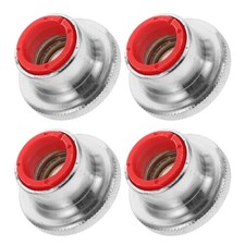 4pcs Barbell Collars Steel Clamps, 25mm Weight Lifting Self-Locking Nut,
