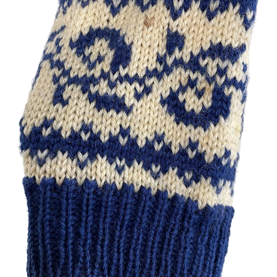 Cárdigan Suéter Tejido Isla Justa Azul Crema Lana Pura Dale of Norway Mediano COMO ESTÁ Foto 4 de 4