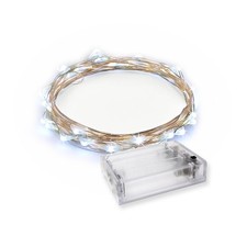 Super Bright LED String Fairy Lights - Battery Operated with Timer for Indoor Ou
