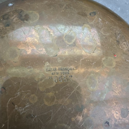 Bazar Français New York 666 Copper Mini Round Pan with Double Handles Sz 14 - Picture 3 of 12