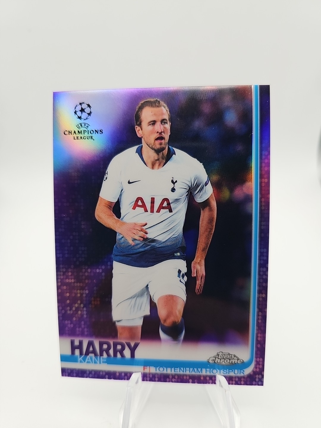 2018-19 Topps Chrome UEFA Purple Refractor Harry Kane Tottenham Hotspur /250