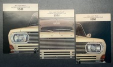 3er Set von Prospekten zum Ford Taunus 15M P6 ungelocht;  20-/12-/8-seitig 