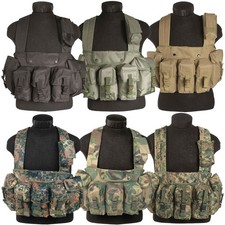 Gilet da lavoro Mil-Tec Chest Rig 6 tasche Rigg gilet tattico gilet da combattimento tasche
