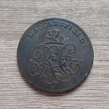 1787 - 1797 Charles Roe Copper Works Macclesfield Half Penny Token