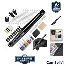 Tattoo Kit Tattoo Pen Kit Poke a Stick Tattoo Hand Tool Kit with 7 Ink 20 PCS...