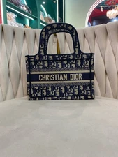 Dior Navy Blue Oblique Canvas Book Tote Mini S5475ZRIWblack friday