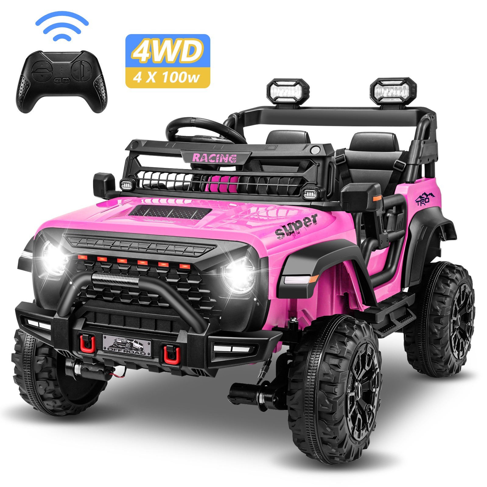 Car W/ Remote Control Bluetooth Led Lights