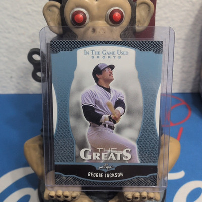 Leaf In The Game Used Sports The Greats Reggie Jackson TG-33 Yankees Insert