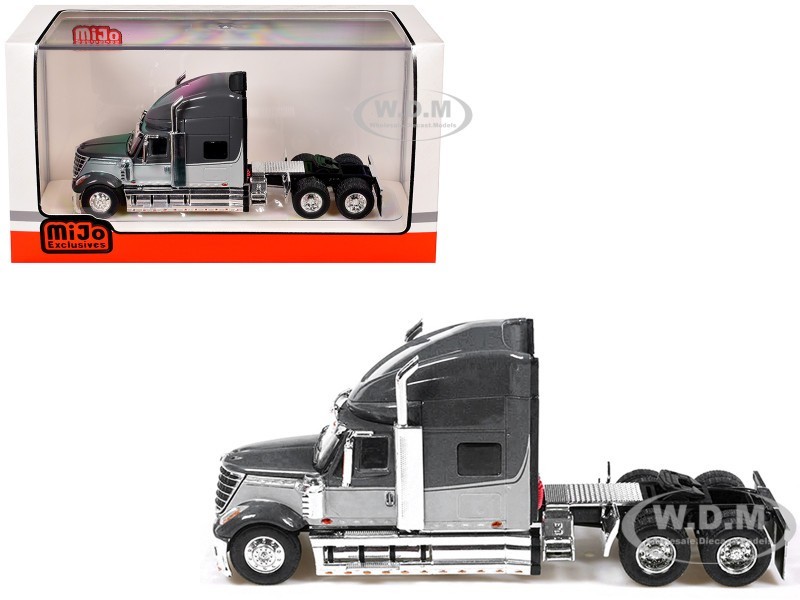 2010 International Lonestar Truck Gray 2-Tone 1/64 Diecast Model By Ixo Iapr1011