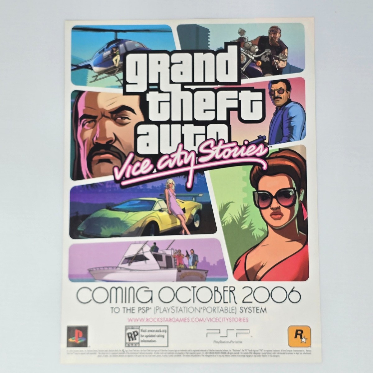 Notice Manuel Jeu PSP Vice City Grand Theft Auto (GTA) - Bon état - Version Française