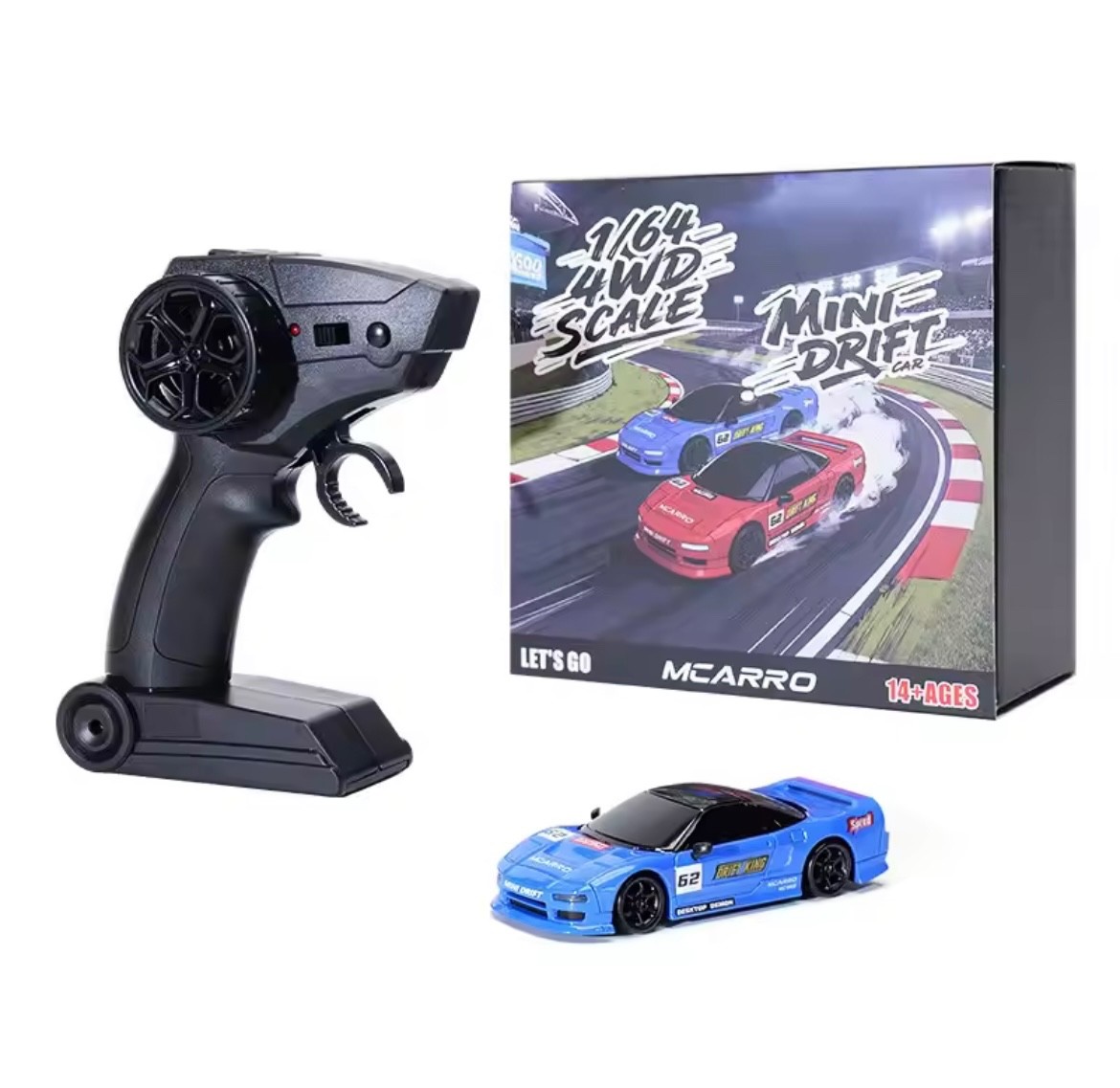 Ro 1:64 Rc 4wd Drift Car 2.4g Mini Jdm Racing Car Model Hobby Collectible