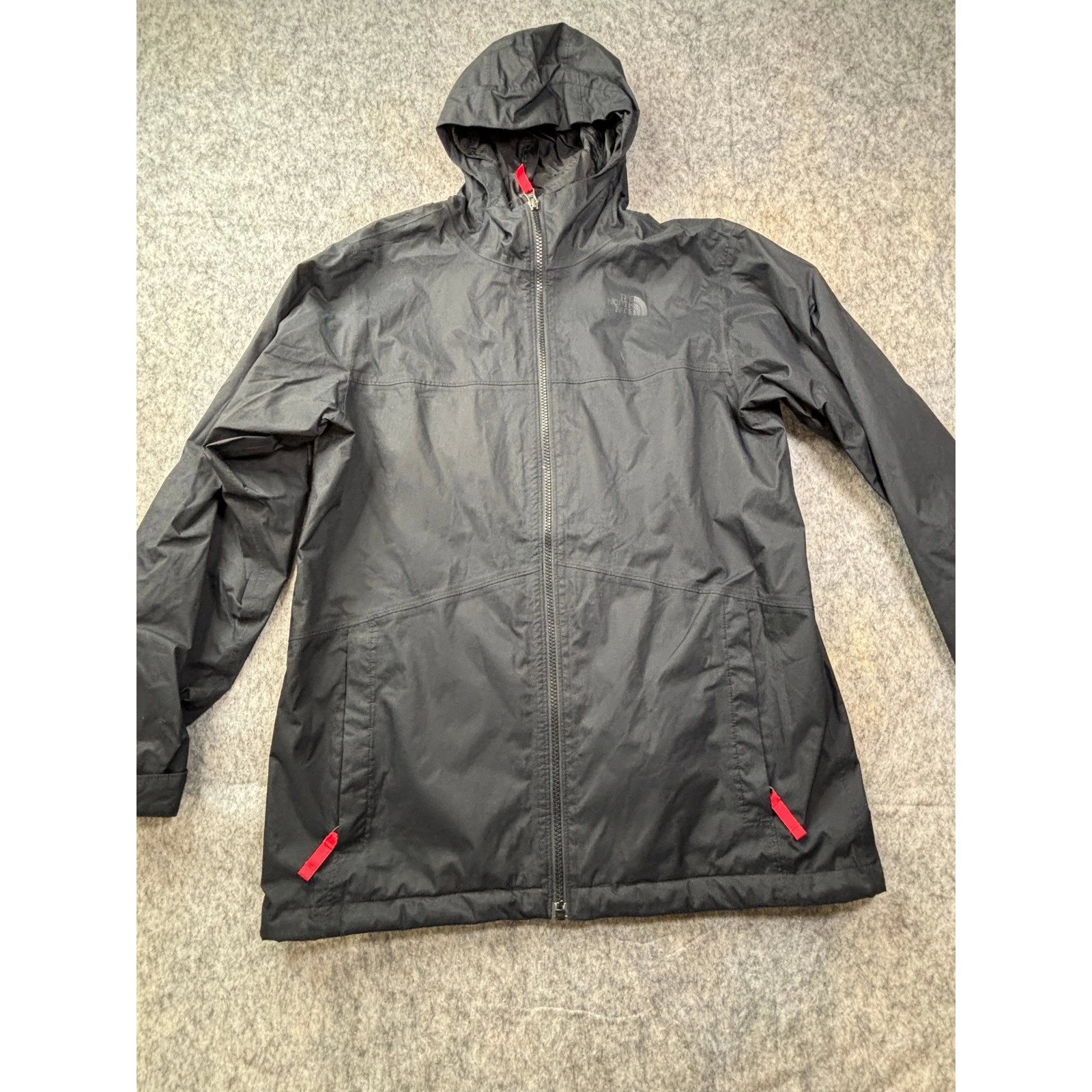 The North Face DryVent Hooded Rain Jacket Boys XL Black Windbreaker Gorpcore
