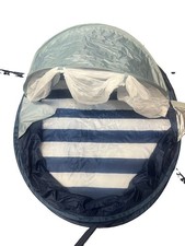 Babymoov Babyni Pop-Up Baby Travel Tent UV Shade Blue & White Stripes