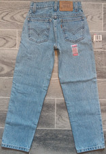 NWT Vtg Levis 550 Relaxed Fit Orange Tab Kids 7X 22x22 Medium Wash Jeans 1997