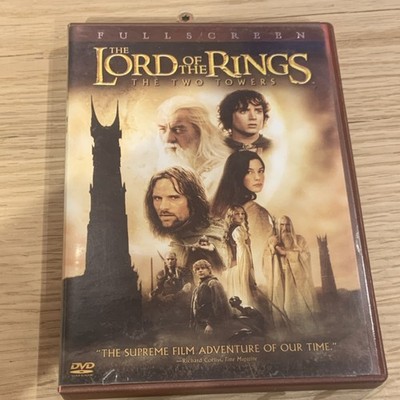 New Line LOTR: The Two Towers DVD 2-Disc Full Screen CC PG-13 2003 179m