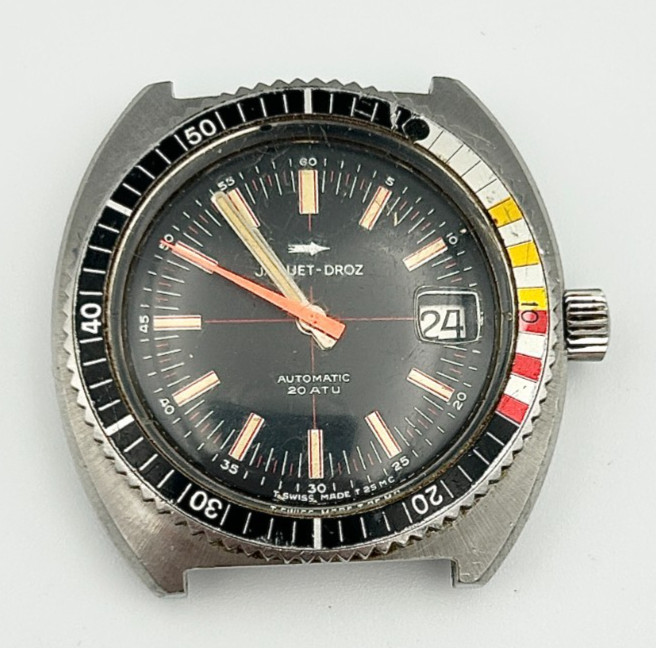200m/600ft 1970. Circa Vintage A Automatic Droz Wristwatch Jaquet Diver's - VintageWatches.PK 200m/600ft 1970. Circa Vintage A Automatic Droz Wristwatch Jaquet Diver's - vintagewatches.pk