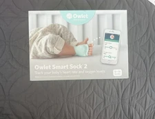 Owlet Smart Sock 2 Baby Monitor Heart Rate Oxygen 0–18 Months iOS Android