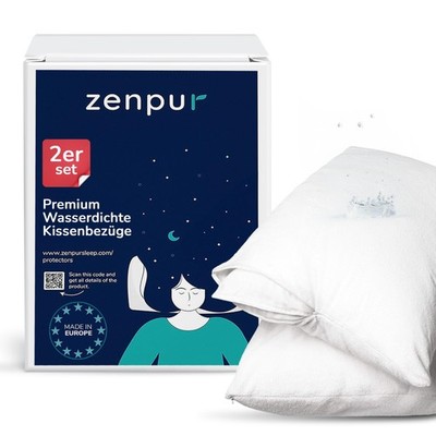 Title Premium Kissenschutzbezug 2erSet 65x65  100% Wasserdicht  Allergikergee...