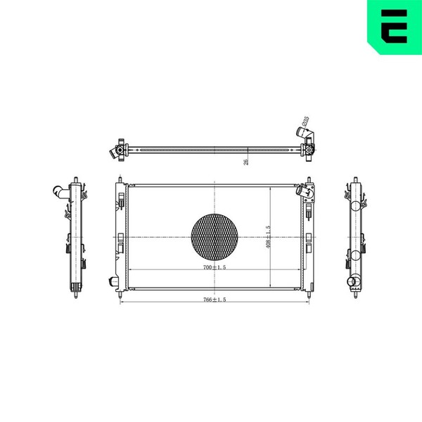 MotorküHler WasserküHler ERA 673056 FüR Peugeot 4008 4007 Van Hdi AWC 155 VU4HNH-image