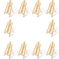 10-Pack Portable Wooden Easel Stand for Painting Canvases Art Crafts Tabletop Tr