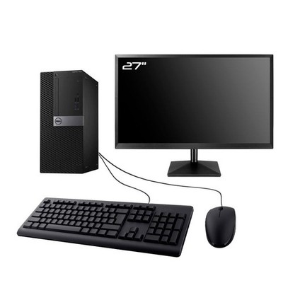 PC Dell Optiplex 7050 MT Bildschirm 27 '' Intel I7-6700 RAM 32Go SSD 960Go W11