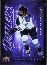 JOCELYNE LAROCQUE 2024-25 Upper Deck PWHL Purple Dazzlers - Toronto Sceptres
