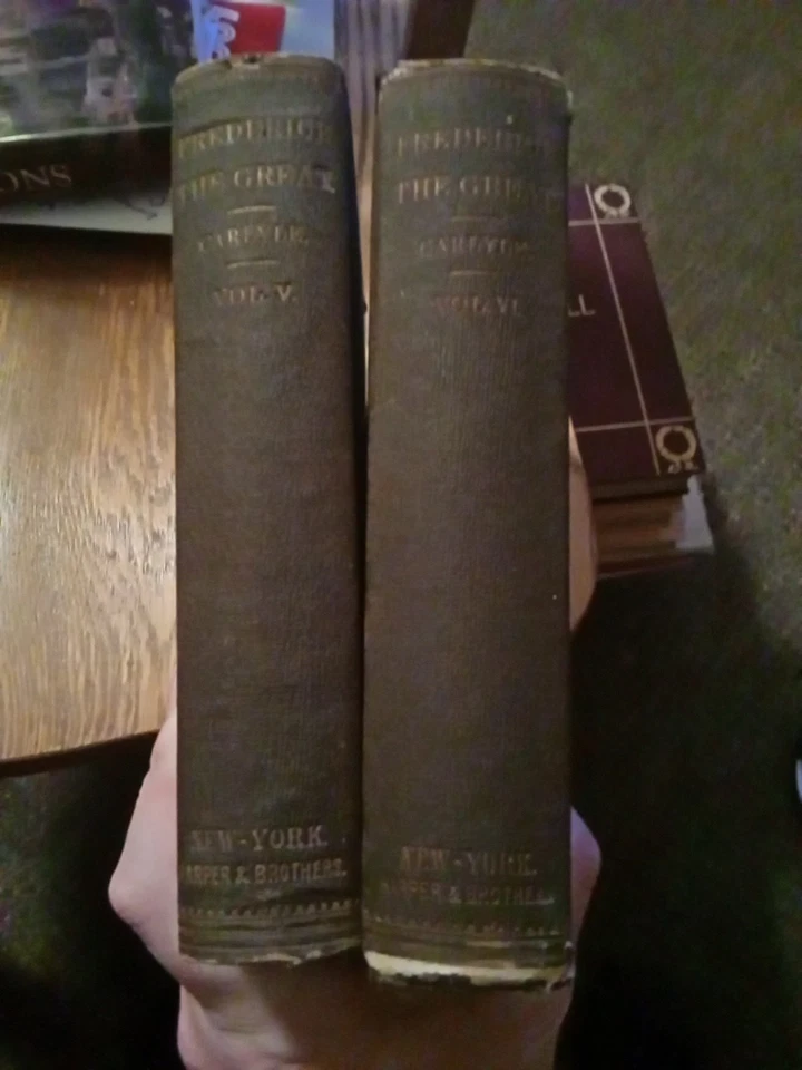 History of Frederick the Great Vol.5 & 6 by Thomas Carlyle (1865-66 1st Edition) - Image 4 of 4