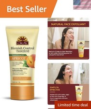 Natural Blemish Control Facial Scrub with Salicylic Acid - 6 Oz Apricot Wash