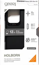 ZAGG Gear4 Holborn Designed for Samsung Galaxy S20 Ultra Case - Black