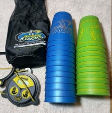 Speed Stacks Stacking Cups - Blue W/ Timer  Storage Bag - Incomplete Green Set
