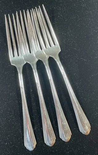 Set of Four Lady Diana by Towle Sterling Silver Regular Forks 7 3/8"
