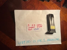 1 H&K P2000 USP9 Compact Handgun Magazine Black with Extended Floor Plate 9mm