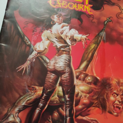 Ozzy Osbourne Ultimate Sin 1986 UK tour programme & Avoniel Belfast Ticket Stub - Picture 3 of 18