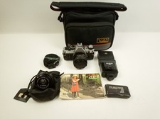 Canon AE-1 Program Camera Bundle w/ 50mm 1.8 1984 Olympic Games Lens Case