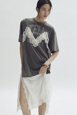 🩶STELLA MCCARTNEY H&M 🩶Lace Trimmed T Shirt Dress Size L large