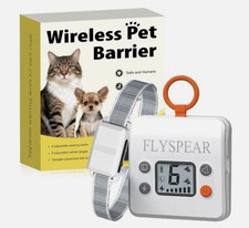 FLYSPEAR Wireless Pet Barrier Model B1-S, Rechargeable Fence for Cats  Dogs