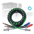 Uimoso 12FT Semi Truck Air Lines Kit 3-in-1 Air Hose & 7-Way Plug ABS Power Line