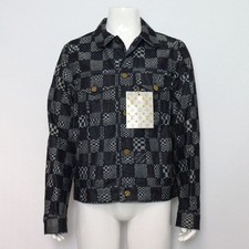 Louis Vuitton Distorted Damier Denim Men's Jacket 1A8WBK 152318746 P