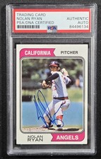 1974 Topps Nolan Ryan #20 W/Autograph PSA/DNA Certified Authentic