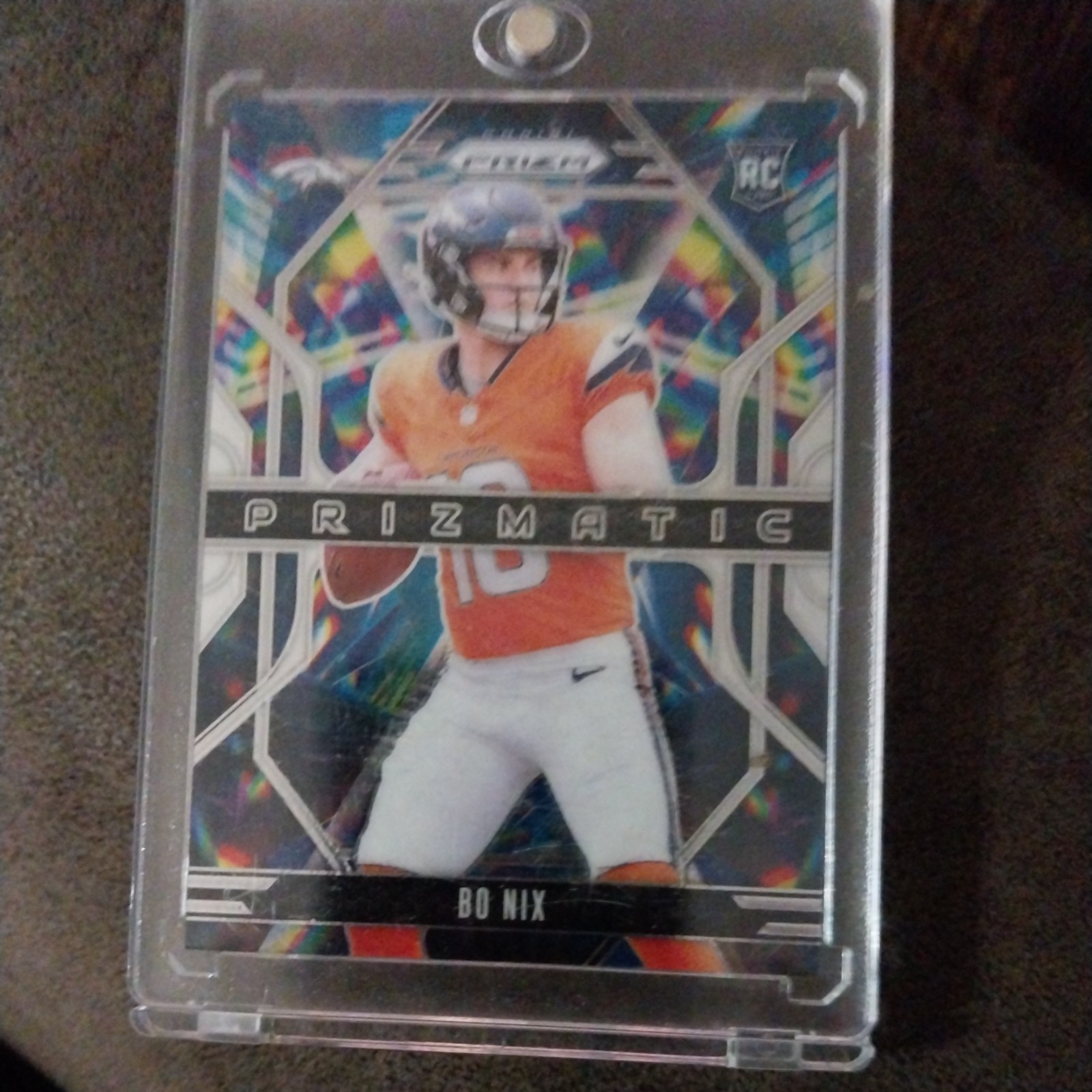 2024 Panini Prizm - Bo Nix Prizmatic Silver Prizm (RC) #11