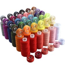 72 PCS Sewing Thread Assortment, 36 Color Thread for Sewing Machine with 36 S...