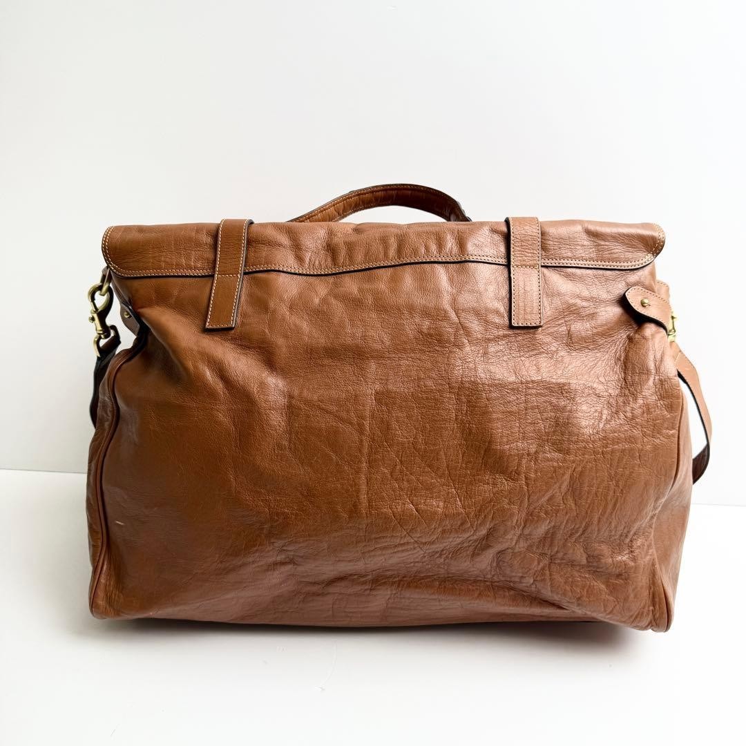 Mulberry Alexa Large 2Way Bag Brown Leather Satchel Shoulder