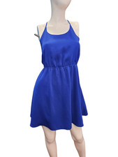 TOBI Royal Blue Fit and Flair Dress Size Small Womens Sleeveless Short