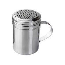 Stainless Steel Dredger Shaker with Handle 10oz/300ml for Sugar, Flour/Chocolate