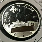 2011 CANADA SILVER PROOF $10 HIGHWAY OF HEROES  BRILLIANT UNCIRCULATED